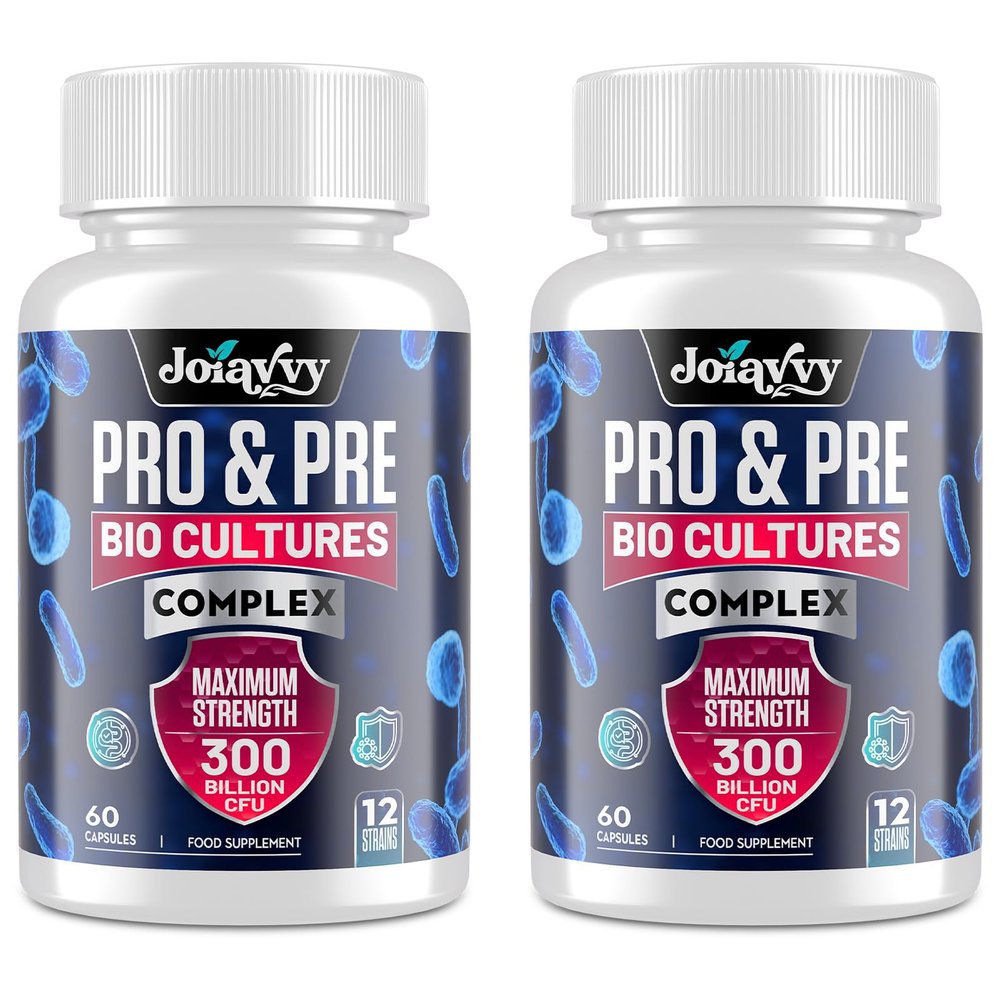 300 Billion CFU Probiotics for Gut Health - 12 Live Cultures + 4 Prebiotics, 16 in 1 High Strength Probiotic Synbiotic Complex, Advanced Gut Repair Supplements for Men & Women, 120 Capsules