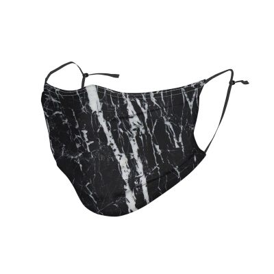 Black and white marble Adult Dust Mask Cover - Breathable, Adjustable for Outdoor, Camping, Running, Traveling, Work, and Daily Use