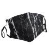 Black and white marble Adult Dust Mask Cover - Breathable, Adjustable for Outdoor, Camping, Running, Traveling, Work, and Daily Use view 2