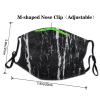 Black and white marble Adult Dust Mask Cover - Breathable, Adjustable for Outdoor, Camping, Running, Traveling, Work, and Daily Use view 4