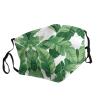 Cute green palm leaves Adult Dust Mask Cover - Breathable, Adjustable for Outdoor, Camping, Running, Traveling, Work, and Daily Use view 2