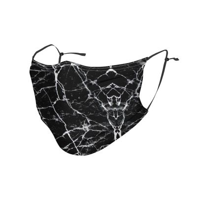 Black Marble Adult Dust Mask Cover - Breathable, Adjustable for Outdoor, Camping, Running, Traveling, Work, and Daily Use