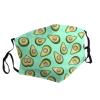 Fresh Tropical Fruit Avocado Adult Dust Mask Cover - Breathable, Adjustable for Outdoor, Camping, Running, Traveling, Work, and Daily Use view 2