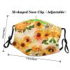 Beautiful sunflower Adult Dust Mask Cover - Breathable, Adjustable for Outdoor, Camping, Running, Traveling, Work, and Daily Use view 4