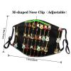 Art Guitar Pattern Adult Dust Mask Cover - Breathable, Adjustable for Outdoor, Camping, Running, Traveling, Work, and Daily Use view 4