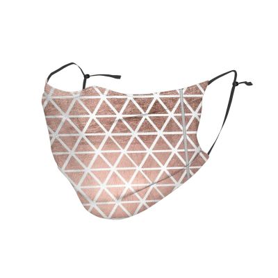 Rose Gold Pattern Backgrounds Adult Dust Mask Cover - Breathable, Adjustable for Outdoor, Camping, Running, Traveling, Work, and Daily Use