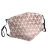 Rose Gold Pattern Backgrounds Adult Dust Mask Cover - Breathable, Adjustable for Outdoor, Camping, Running, Traveling, Work, and Daily Use view 2