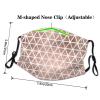 Rose Gold Pattern Backgrounds Adult Dust Mask Cover - Breathable, Adjustable for Outdoor, Camping, Running, Traveling, Work, and Daily Use view 4
