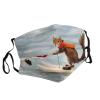 Water Skiing Fox Squirrel Adult Dust Mask Cover - Breathable, Adjustable for Outdoor, Camping, Running, Traveling, Work, and Daily Use view 2