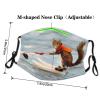 Water Skiing Fox Squirrel Adult Dust Mask Cover - Breathable, Adjustable for Outdoor, Camping, Running, Traveling, Work, and Daily Use view 4