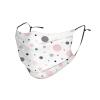 Pink Gray White Modern Polka Dot Pattern Adult Dust Mask Cover - Breathable, Adjustable for Outdoor, Camping, Running, Traveling, Work, and Daily Use view 1