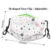 Pink Gray White Modern Polka Dot Pattern Adult Dust Mask Cover - Breathable, Adjustable for Outdoor, Camping, Running, Traveling, Work, and Daily Use view 4