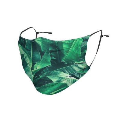 Tropical Banana Leaf Adult Dust Mask Cover - Breathable, Adjustable for Outdoor, Camping, Running, Traveling, Work, and Daily Use