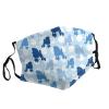 Blue Poodle Polka Dot Adult Dust Mask Cover - Breathable, Adjustable for Outdoor, Camping, Running, Traveling, Work, and Daily Use view 2