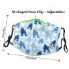 Blue Poodle Polka Dot Adult Dust Mask Cover - Breathable, Adjustable for Outdoor, Camping, Running, Traveling, Work, and Daily Use view 4