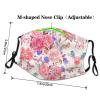 Flower Rose Butterfly Adult Dust Mask Cover - Breathable, Adjustable for Outdoor, Camping, Running, Traveling, Work, and Daily Use view 4
