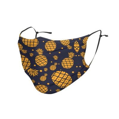 Golden Pineapple Adult Dust Mask Cover - Breathable, Adjustable for Outdoor, Camping, Running, Traveling, Work, and Daily Use