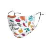 Healthy Food Adult Dust Mask Cover - Breathable, Adjustable for Outdoor, Camping, Running, Traveling, Work, and Daily Use view 1
