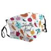 Healthy Food Adult Dust Mask Cover - Breathable, Adjustable for Outdoor, Camping, Running, Traveling, Work, and Daily Use view 2