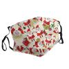 Christmas Cartoon Santa Claus Adult Dust Mask Cover - Breathable, Adjustable for Outdoor, Camping, Running, Traveling, Work, and Daily Use view 2