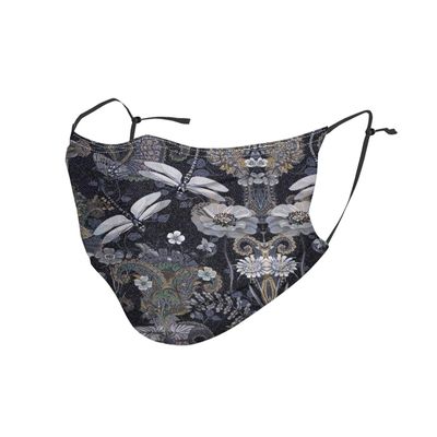 Dragonflies Grey Adult Dust Mask Cover - Breathable, Adjustable for Outdoor, Camping, Running, Traveling, Work, and Daily Use
