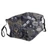 Dragonflies Grey Adult Dust Mask Cover - Breathable, Adjustable for Outdoor, Camping, Running, Traveling, Work, and Daily Use view 2