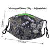 Dragonflies Grey Adult Dust Mask Cover - Breathable, Adjustable for Outdoor, Camping, Running, Traveling, Work, and Daily Use view 4