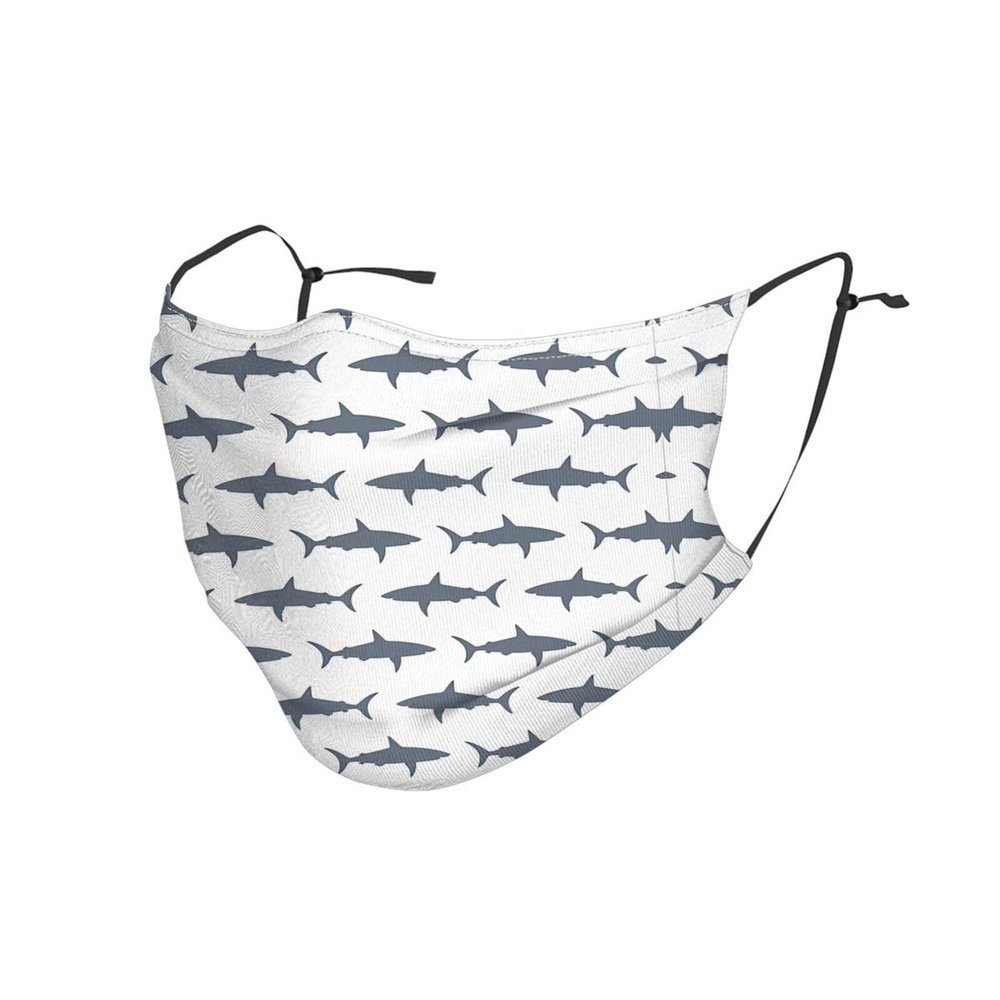 fish and shark Adult Dust Mask Cover - Breathable, Adjustable for Outdoor, Camping, Running, Traveling, Work, and Daily Use