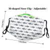 fish and shark Adult Dust Mask Cover - Breathable, Adjustable for Outdoor, Camping, Running, Traveling, Work, and Daily Use view 4