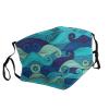 Ocean stripe pattern Adult Dust Mask Cover - Breathable, Adjustable for Outdoor, Camping, Running, Traveling, Work, and Daily Use view 2