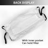 Ocean stripe pattern Adult Dust Mask Cover - Breathable, Adjustable for Outdoor, Camping, Running, Traveling, Work, and Daily Use view 3