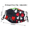 Happy Valentine's Day Adult Dust Mask Cover - Breathable, Adjustable for Outdoor, Camping, Running, Traveling, Work, and Daily Use view 4