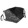 Black white glitter Adult Dust Mask Cover - Breathable, Adjustable for Outdoor, Camping, Running, Traveling, Work, and Daily Use view 2