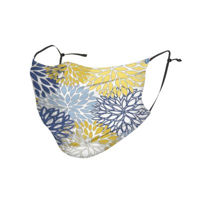 Colored flowers Adult Dust Mask Cover - Breathable, Adjustable for Outdoor, Camping, Running, Traveling, Work, and Daily Use