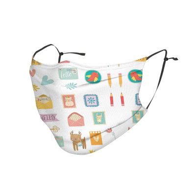 Postal Stationery Adult Dust Mask Cover - Breathable, Adjustable for Outdoor, Camping, Running, Traveling, Work, and Daily Use