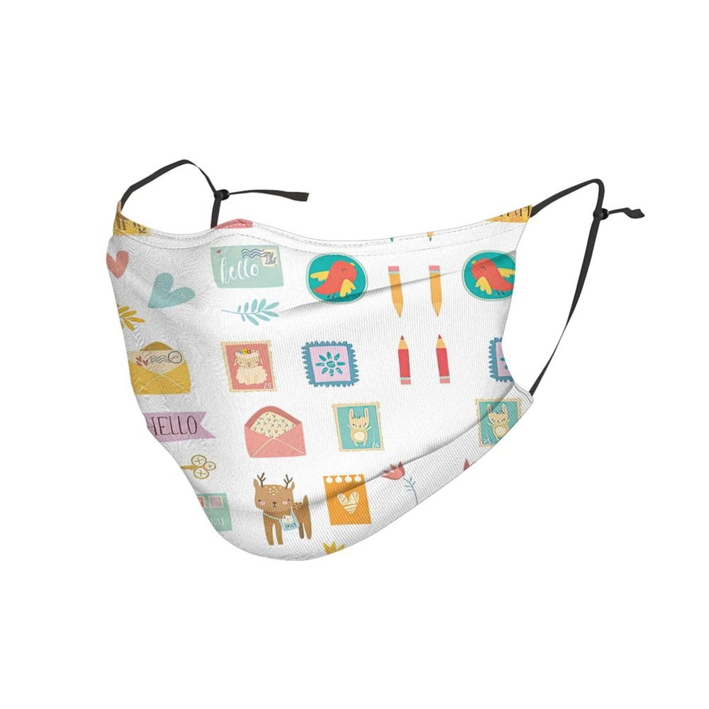 Postal Stationery Adult Dust Mask Cover - Breathable, Adjustable for Outdoor, Camping, Running, Traveling, Work, and Daily Use