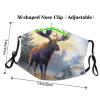 Fall Moose Deer Adult Dust Mask Cover - Breathable, Adjustable for Outdoor, Camping, Running, Traveling, Work, and Daily Use view 4