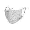Black White Speck Adult Dust Mask Cover - Breathable, Adjustable for Outdoor, Camping, Running, Traveling, Work, and Daily Use view 1