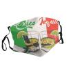 Mexico Flag and Tequila Adult Dust Mask Cover - Breathable, Adjustable for Outdoor, Camping, Running, Traveling, Work, and Daily Use view 2