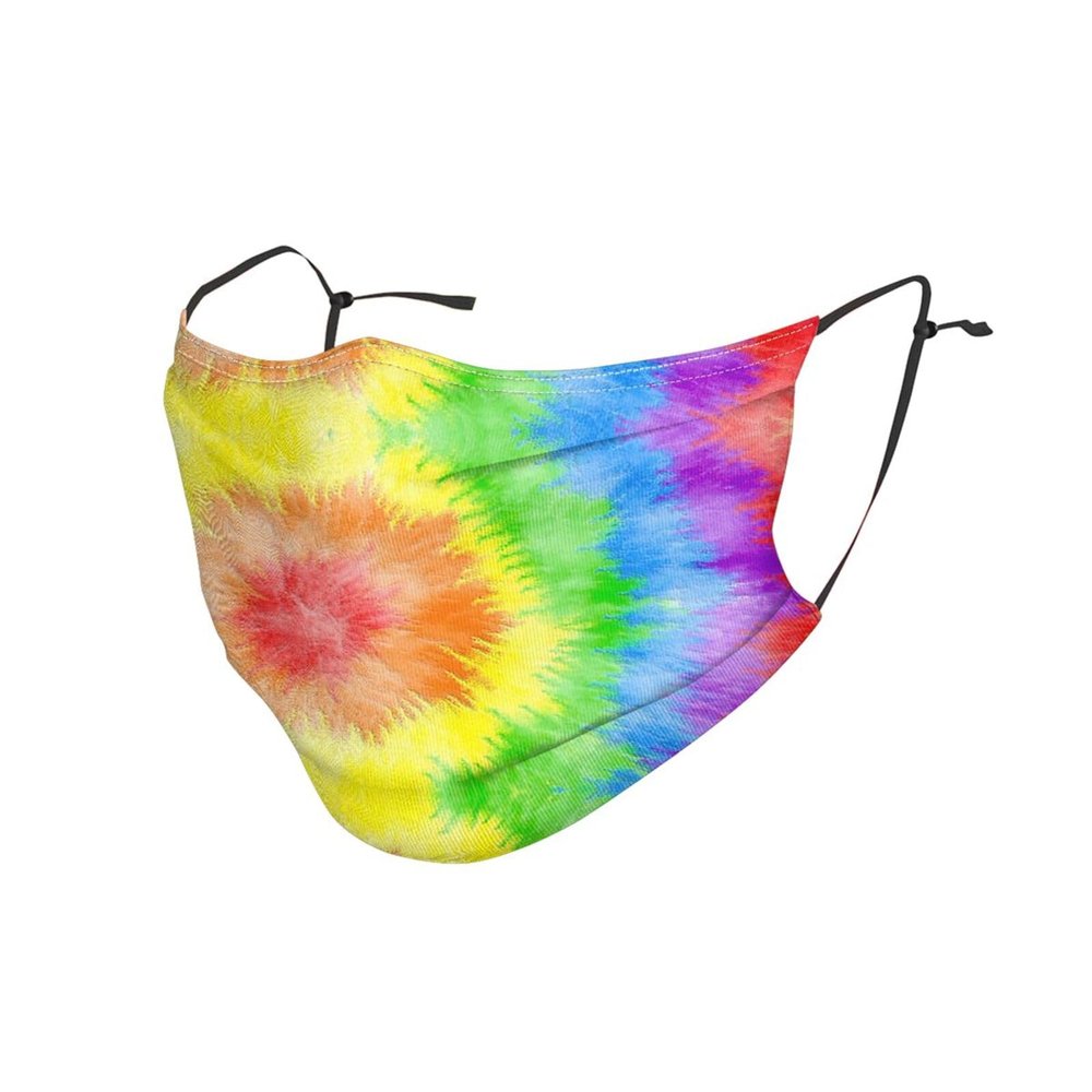 Tie Dye Adult Dust Mask Cover - Breathable, Adjustable for Outdoor, Camping, Running, Traveling, Work, and Daily Use