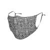 Black White Snake Skin Adult Dust Mask Cover - Breathable, Adjustable for Outdoor, Camping, Running, Traveling, Work, and Daily Use view 1