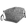 Black White Snake Skin Adult Dust Mask Cover - Breathable, Adjustable for Outdoor, Camping, Running, Traveling, Work, and Daily Use view 2