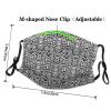 Black White Snake Skin Adult Dust Mask Cover - Breathable, Adjustable for Outdoor, Camping, Running, Traveling, Work, and Daily Use view 4