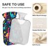 1L Large Classic Hot Water Bottle with Cover, Colorful Dinosaurs Durable Hot Water Bag for Hot and Cold Therapy, Tummy Cramps Neck and Shoulder Waist Pain Relief view 3