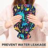1L Large Classic Hot Water Bottle with Cover, Colorful Dinosaurs Durable Hot Water Bag for Hot and Cold Therapy, Tummy Cramps Neck and Shoulder Waist Pain Relief view 4