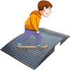 Mobility Ramp - Wide Rubber Bridge Threshold for Driveway/Shed/Patio Sliding Door & Doorways(Size:86x50x6cm(33.8"x20"x2.3")) view 1