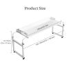 Mobile Overbed Table with Wheels for Bed Desk and Computer Use view 2