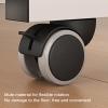Rolling Overbed Table with Wheels for Writing Eating and Working on Bed (Color: B) view 4