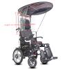QiuShuiDr Universal Electric Wheelchair Canopy Awning, Adjustable Outdoor Umbrella UV Resistant Sun Shade Rain Cover Wheelchair Folding Cape Canopy For Most Wheelchairs view 2
