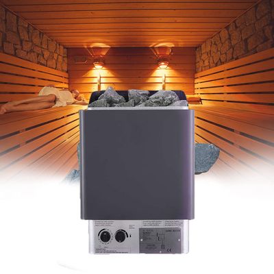 YXFAZPP Home Sauna,3-6KW Electric Sauna Heater Stove Dry Steam Sauna Stove with Internal Controller And Timer Bath Sauna Heater Stove 30-110F Stainless Steel for 2-13M3 Room (3KW)